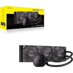 CORSAIR Nautilus 360 RS Refroidisseur Liquide pour CPU – 360mm AIO – Faible Bruit – Connexion Directe de Carte Mère – Intel LGA 
