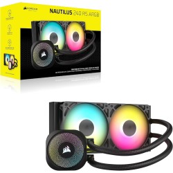 CORSAIR Nautilus 240 RS ARGB Refroidisseur Liquide pour CPU – 240mm AIO – Faible Bruit – Connexion Directe de Carte Mère – Intel