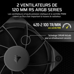 CORSAIR Nautilus 240 RS Refroidisseur Liquide pour CPU – 240mm AIO – Faible Bruit – Connexion Directe de Carte Mère – Intel LGA 
