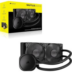 CORSAIR Nautilus 240 RS Refroidisseur Liquide pour CPU – 240mm AIO – Faible Bruit – Connexion Directe de Carte Mère – Intel LGA 