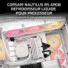 CORSAIR Nautilus 240 RS ARGB Refroidisseur Liquide pour CPU – 240mm AIO – Faible Bruit – Connexion Directe de Carte Mère – Intel