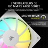 CORSAIR Nautilus 240 RS ARGB Refroidisseur Liquide pour CPU – 240mm AIO – Faible Bruit – Connexion Directe de Carte Mère – Intel