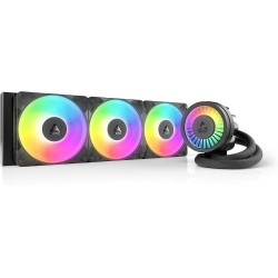 ARCTIC Liquid Freezer III Pro 360 A-RGB (noir) - Refroidisseur CPU AIO, 3 x 120 mm refroidissement à eau, radiateur 38 mm, pompe