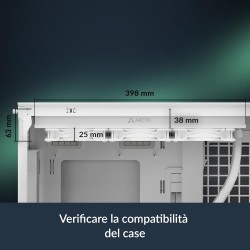 ARCTIC Liquid Freezer III Pro 360 A-RGB (blanc) - Refroidisseur CPU AIO, 3 x 120 mm refroidissement à eau, radiateur 38 mm, pomp