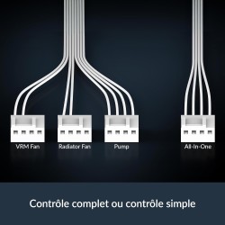 ARCTIC Liquid Freezer III Pro 360 A-RGB (blanc) - Refroidisseur CPU AIO, 3 x 120 mm refroidissement à eau, radiateur 38 mm, pomp
