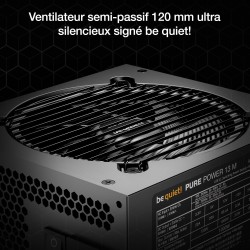 Be quiet! pure power 13 m 550w bloc d’alimentation, certification 80 plus® or, alimentation atx 3.1, pour les cartes graphiques 