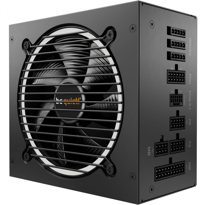 Be quiet! pure power 12 m 750 w bloc d’alimentation, certification 80 plus® or, alimentation atx 3.0 entièrement compatible avec