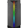 Mars Gaming MC-S1, Boîtier PC Gaming Compact Micro-ATX, Éclairage ARGB 12 Modes, Ventilateur FRGB, Fenêtre Latérale Complète, No