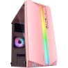 Mars Gaming MC-S1, Boîtier PC Gaming Compact Micro-ATX, Éclairage ARGB 12 Modes, Ventilateur FRGB, Fenêtre Latérale Complète, Ro
