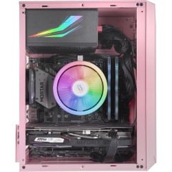 Mars Gaming MC-S1, Boîtier PC Gaming Compact Micro-ATX, Éclairage ARGB 12 Modes, Ventilateur FRGB, Fenêtre Latérale Complète, Ro