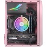 Mars Gaming MC-S1, Boîtier PC Gaming Compact Micro-ATX, Éclairage ARGB 12 Modes, Ventilateur FRGB, Fenêtre Latérale Complète, Ro