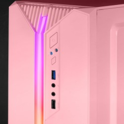 Mars Gaming MC-S1, Boîtier PC Gaming Compact Micro-ATX, Éclairage ARGB 12 Modes, Ventilateur FRGB, Fenêtre Latérale Complète, Ro