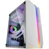 Mars Gaming MC-S1, Boîtier PC Gaming Compact Micro-ATX, Éclairage ARGB 12 Modes, Ventilateur FRGB, Fenêtre Latérale Complète, Bl