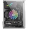 Mars Gaming MC-S1, Boîtier PC Gaming Compact Micro-ATX, Éclairage ARGB 12 Modes, Ventilateur FRGB, Fenêtre Latérale Complète, Bl