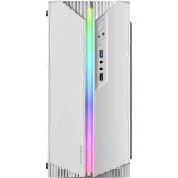 Mars Gaming MC-S1, Boîtier PC Gaming Compact Micro-ATX, Éclairage ARGB 12 Modes, Ventilateur FRGB, Fenêtre Latérale Complète, Bl