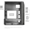Mars Gaming MC-S1, Boîtier PC Gaming Compact Micro-ATX, Éclairage ARGB 12 Modes, Ventilateur FRGB, Fenêtre Latérale Complète, Bl