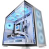 Mars Gaming MC-NOVA2, Boîtier Gaming Custom XXL E-ATX, Double Verre Trempé Continu sans Cadre, Support Complet Refroidissement L