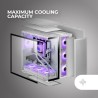 Mars Gaming MC-NOVA2, Boîtier Gaming Custom XXL E-ATX, Double Verre Trempé Continu sans Cadre, Support Complet Refroidissement L