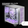 Mars Gaming MC-NOVA2, Boîtier Gaming Custom XXL E-ATX, Double Verre Trempé Continu sans Cadre, Support Complet Refroidissement L