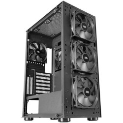 Mars Gaming MC-PRO2, Tour E-ATX Professionnelle, Système CPU Freezer, 5 Ventilateurs Ultra-Silencieux et Façade Métal-Mesh, Noir