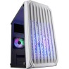Mars Gaming MC-S2, Boîtier PC Gaming Compact Micro-ATX, 2 Ventilateurs FRGB Raibow avec Grille Frontale, Fenêtre Latérale Complè