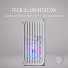 Mars Gaming MC-S2, Boîtier PC Gaming Compact Micro-ATX, 2 Ventilateurs FRGB Raibow avec Grille Frontale, Fenêtre Latérale Complè