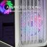 Mars Gaming MC-S2, Boîtier PC Gaming Compact Micro-ATX, 2 Ventilateurs FRGB Raibow avec Grille Frontale, Fenêtre Latérale Complè
