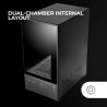 Mars Gaming MC-SE2, Boîtier Gaming MicroATX, Verre Trempé Latéral et Frontal sans Cadre, Ventilateur FRGB 120mm, Structure à Dou