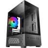 Mars Gaming MC-SE2, Boîtier Gaming MicroATX, Verre Trempé Latéral et Frontal sans Cadre, Ventilateur FRGB 120mm, Structure à Dou