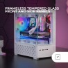 Mars Gaming MC-SE2, Boîtier Gaming MicroATX, Verre Trempé Latéral et Frontal sans Cadre, Ventilateur FRGB 120mm, Structure à Dou