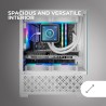 Mars Gaming MC-SE2, Boîtier Gaming MicroATX, Verre Trempé Latéral et Frontal sans Cadre, Ventilateur FRGB 120mm, Structure à Dou
