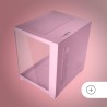 Mars Gaming MC-VIEW2, Boîtier Gaming MicroATX, Double Verre Trempé Continu sans Cadre, 1x Ventilateur FRGB Arrière 120mm, Suppor
