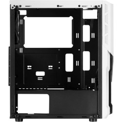 Mars Gaming MCX2W MC-X2 Blanc, Boîtier PC Gaming ATX, Front Acier FRGB, 2 Ventilateurs FRGB 12 cm, Fenêtre Latérale Complète