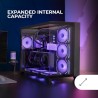 Mars Gaming MC-3C, Boîtier Gaming ATX, Vue Panoramique 3D avec Triple Verre Trempé, Design à Double Chambre Latérale, Support Co