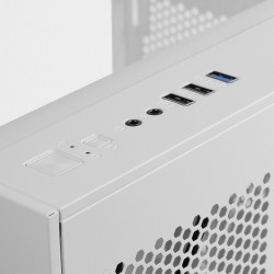 Mars Gaming MC-3C, Boîtier Gaming ATX, Vue Panoramique 3D avec Triple Verre Trempé, Design à Double Chambre Latérale, Support Co