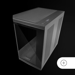 Mars Gaming MC-3TCORE, Boîtier Gaming Custom ATX, Triple Verre Trempé Amovible, Double Caméra, Semi-Tour Compatible avec Cartes-