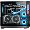 Mars Gaming MC-3TCORELCD Boîtier Gaming ATX, Écran IPS 7,2” Personnalisable, Triple Verre Trempé Amovible, Structure Double Cham