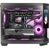 Mars Gaming MC-3TCORELCDM Boîtier Gaming Micro-ATX, Écran IPS de 7,2” Personnalisable, Triple Verre Trempé, Structure Double Cha