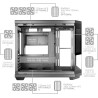 Mars Gaming MC-3TCORELCDM Boîtier Gaming Micro-ATX, Écran IPS de 7,2” Personnalisable, Triple Verre Trempé, Structure Double Cha