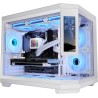 Mars Gaming MC-3TCORELCDM Boîtier Gaming Micro-ATX, Écran IPS de 7,2” Personnalisable, Triple Verre Trempé, Structure Double Cha