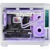 Mars Gaming MC-3TCORELCDM Boîtier Gaming Micro-ATX, Écran IPS de 7,2” Personnalisable, Triple Verre Trempé, Structure Double Cha