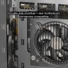 Mars Gaming MC-3TCORELCDM Boîtier Gaming Micro-ATX, Écran IPS de 7,2” Personnalisable, Triple Verre Trempé, Structure Double Cha