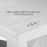 Mars Gaming MC-3TCORELCD Boîtier Gaming ATX, Écran IPS 7,2” Personnalisable, Triple Verre Trempé Amovible, Structure Double Cham