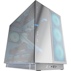 Mars Gaming MC-NOVA3, Boîtier Gaming Custom XXL E-ATX, Triple Verre Chromé Continu sans Cadre, Support Complet Refroidissement L