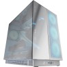 Mars Gaming MC-NOVA3, Boîtier Gaming Custom XXL E-ATX, Triple Verre Chromé Continu sans Cadre, Support Complet Refroidissement L