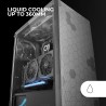 Mars Gaming MC-Q3, Boîtier Semi-Tour ATX, Panneau Latéral en Verre Trempé, Double Grille Magnétique Anti-poussière Avant + Dessu