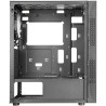 Mars Gaming MC-U3, Boîtier PC Gaming ATX XL, Triple ARGB à l'avant, Ventilateur ARGB 12cm, Fenêtre en Verre Trempé, Noir