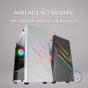 Mars Gaming MC-U3, Boîtier PC Gaming ATX XL, Triple ARGB à l'avant, Ventilateur ARGB 12cm, Fenêtre en Verre Trempé, Blanc
