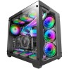 Mars Gaming MCV3, Boîtier Gaming Custom XXL E-ATX, Fenêtres Latérales et Frontales en Verre Trempé, Structure Modulaire Double C