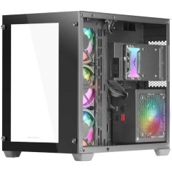 Mars Gaming MCV3, Boîtier Gaming Custom XXL E-ATX, Fenêtres Latérales et Frontales en Verre Trempé, Structure Modulaire Double C